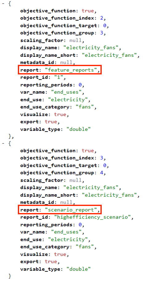 OSA objective functions